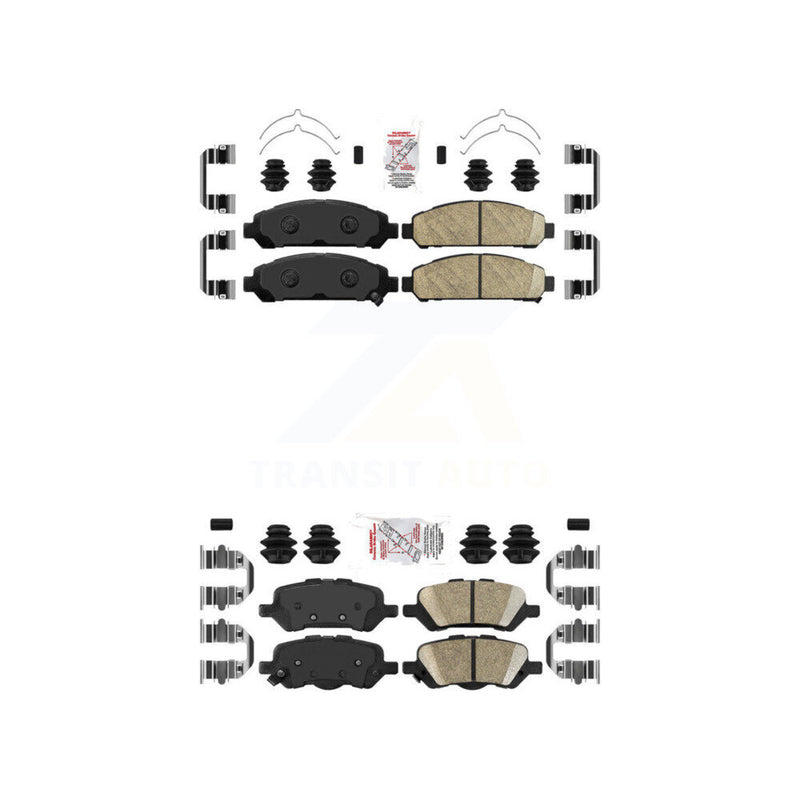 AmeriBRAKES KNF-101332 Disc Brake Pad for 2009-2016 Toyota Venza - Front and Rear