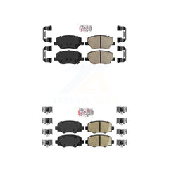 AmeriBRAKES KNF-101334 Disc Brake Pad for 2015-2024 Dodge Hornet, Fiat 500X, Jeep Renegade - Front and Rear