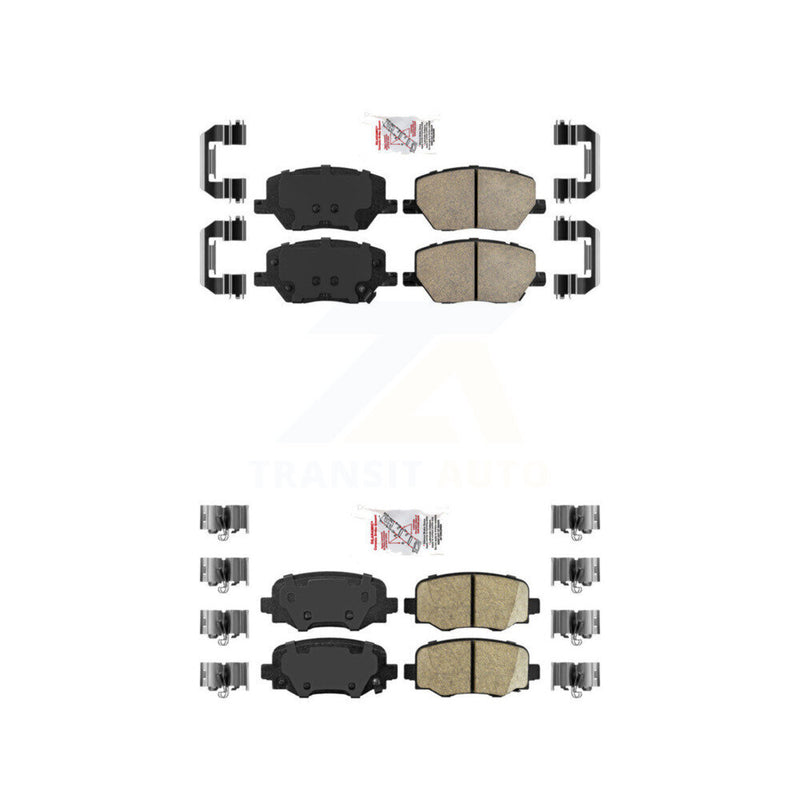 AmeriBRAKES KNF-101334 Disc Brake Pad for 2015-2024 Dodge Hornet, Fiat 500X, Jeep Renegade - Front and Rear
