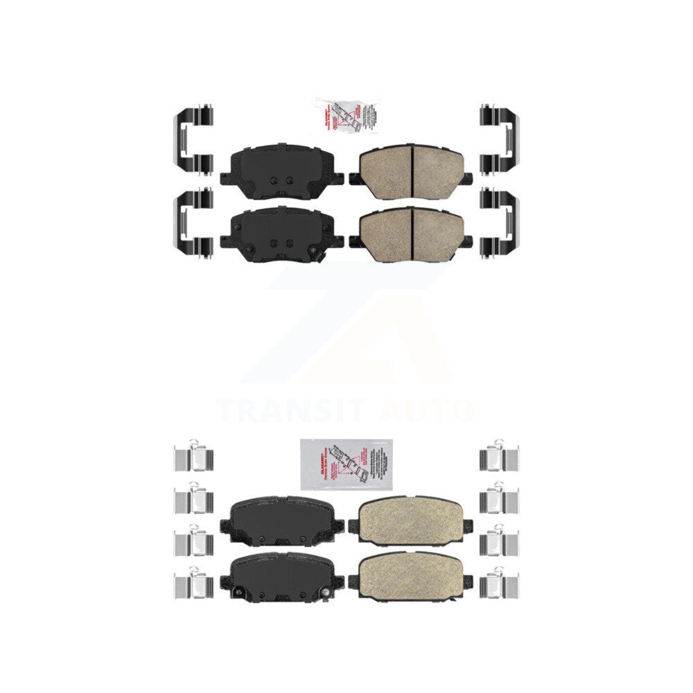 AmeriBRAKES KNF-101335 Disc Brake Pad for 2018-2023 Jeep Compass - Front and Rear