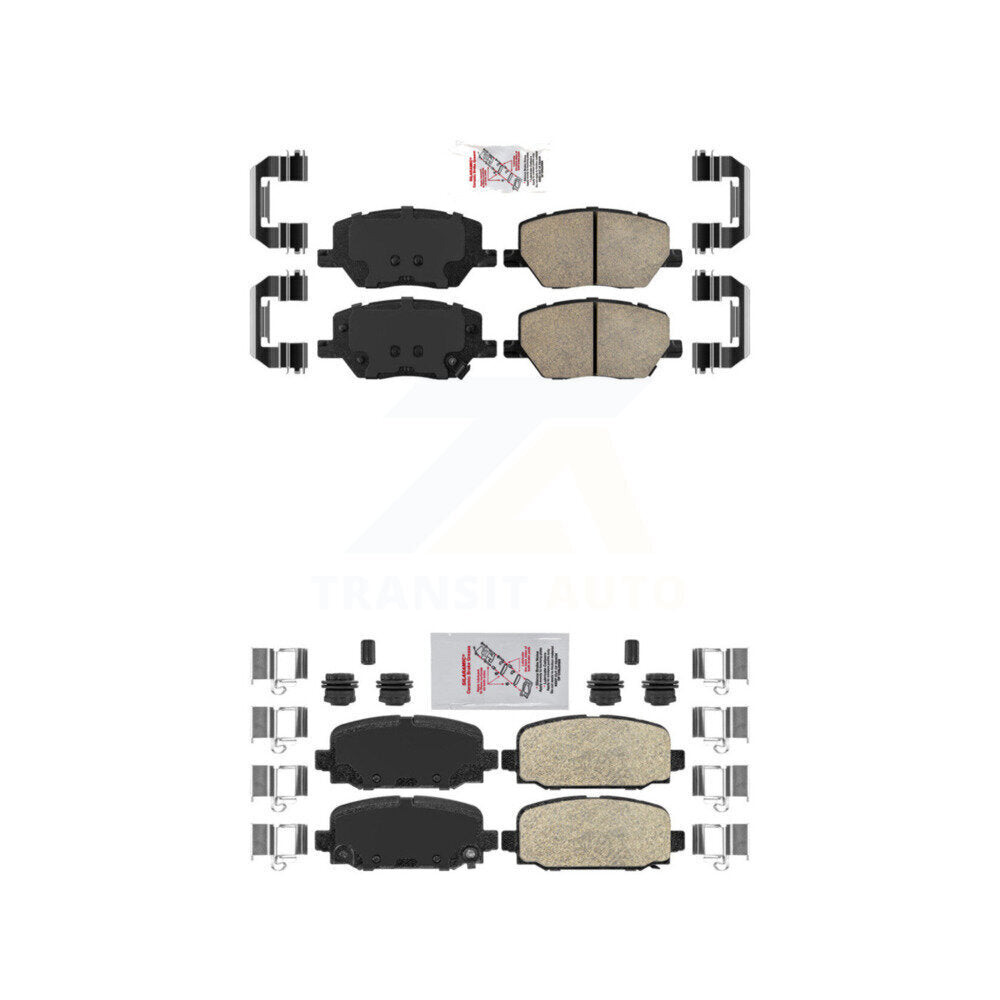 AmeriBRAKES KNF-101336 Disc Brake Pad for 2018-2023 Jeep Compass - Front and Rear
