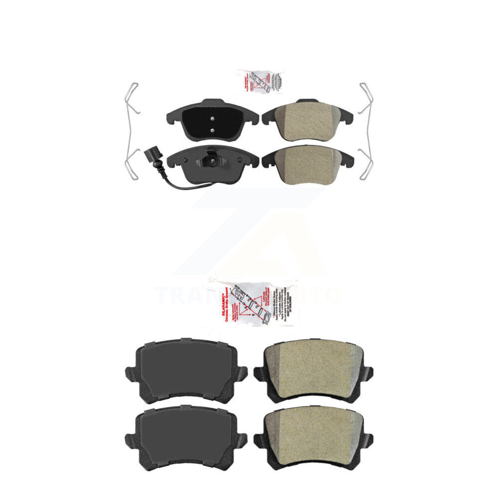AmeriBRAKES KNF-101337 Disc Brake Pad for 2012-2017 Audi Q3, Audi Q3 Quattro, Volkswagen Tiguan - Front and Rear