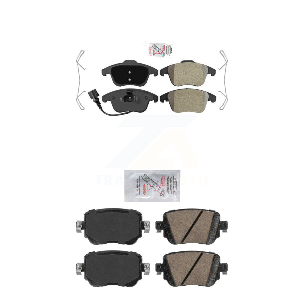 AmeriBRAKES KNF-101338 Disc Brake Pad for 2015-2020 Audi Q3, Audi Q3 Quattro, Volkswagen Passat - Front and Rear