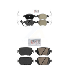 AmeriBRAKES KNF-101338 Disc Brake Pad for 2015-2020 Audi Q3, Audi Q3 Quattro, Volkswagen Passat - Front and Rear
