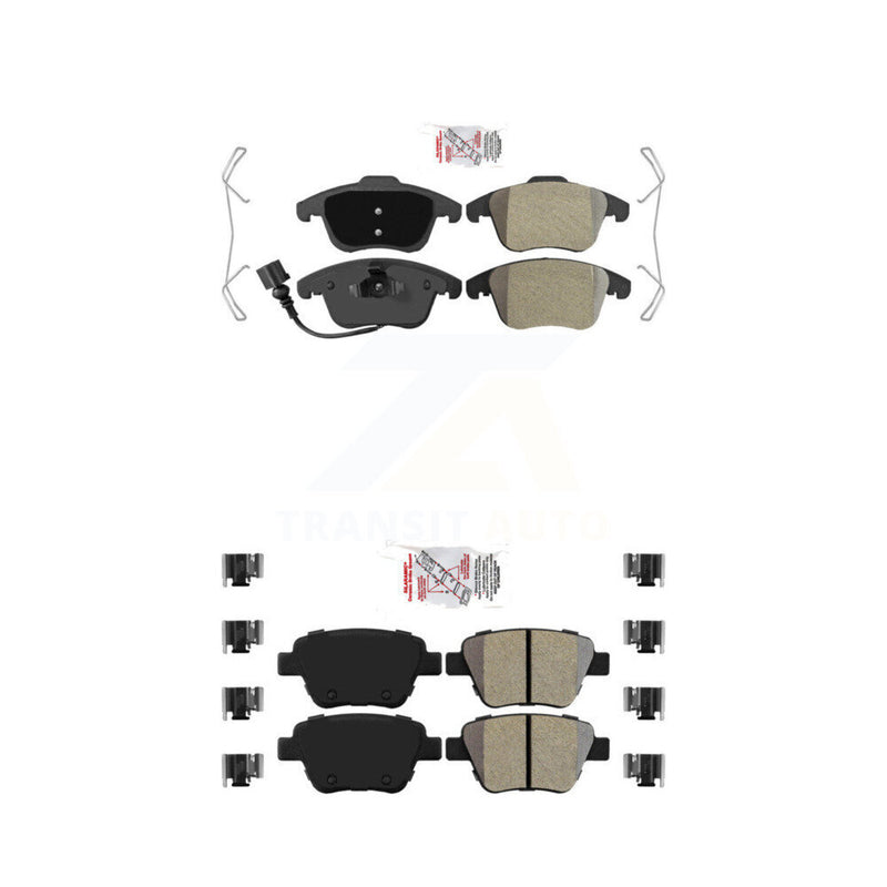 AmeriBRAKES KNF-101339 Disc Brake Pad for 2012-2014 Volkswagen Passat - Front and Rear