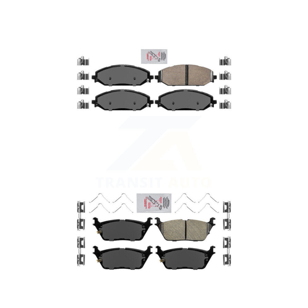 AmeriBRAKES KNF-101342 Disc Brake Pad for 2019-2024 Jeep Grand Wagoneer L, Jeep Wagoneer L and More - Front and Rear