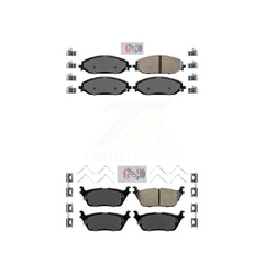 AmeriBRAKES KNF-101342 Disc Brake Pad for 2019-2024 Jeep Grand Wagoneer L, Jeep Wagoneer L and More - Front and Rear