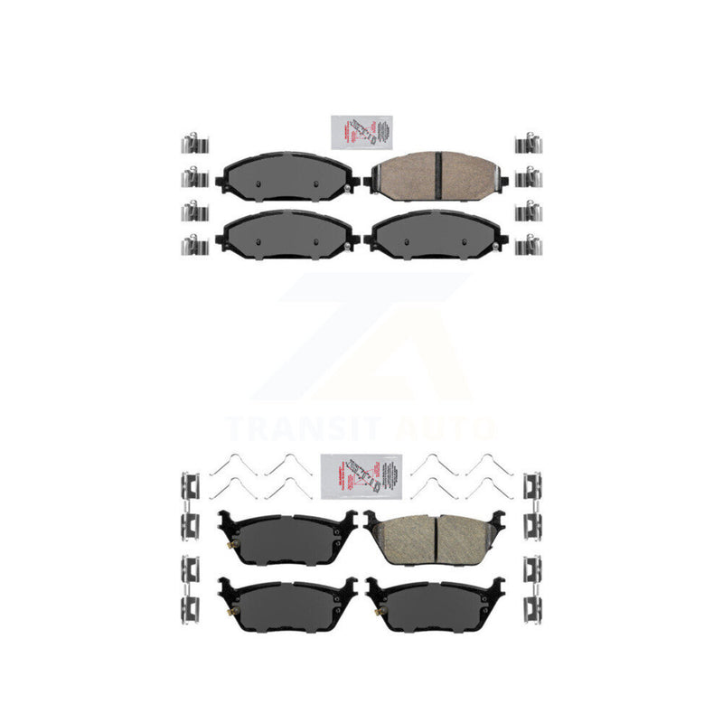 AmeriBRAKES KNF-101342 Disc Brake Pad for 2019-2024 Jeep Grand Wagoneer L, Jeep Wagoneer L and More - Front and Rear