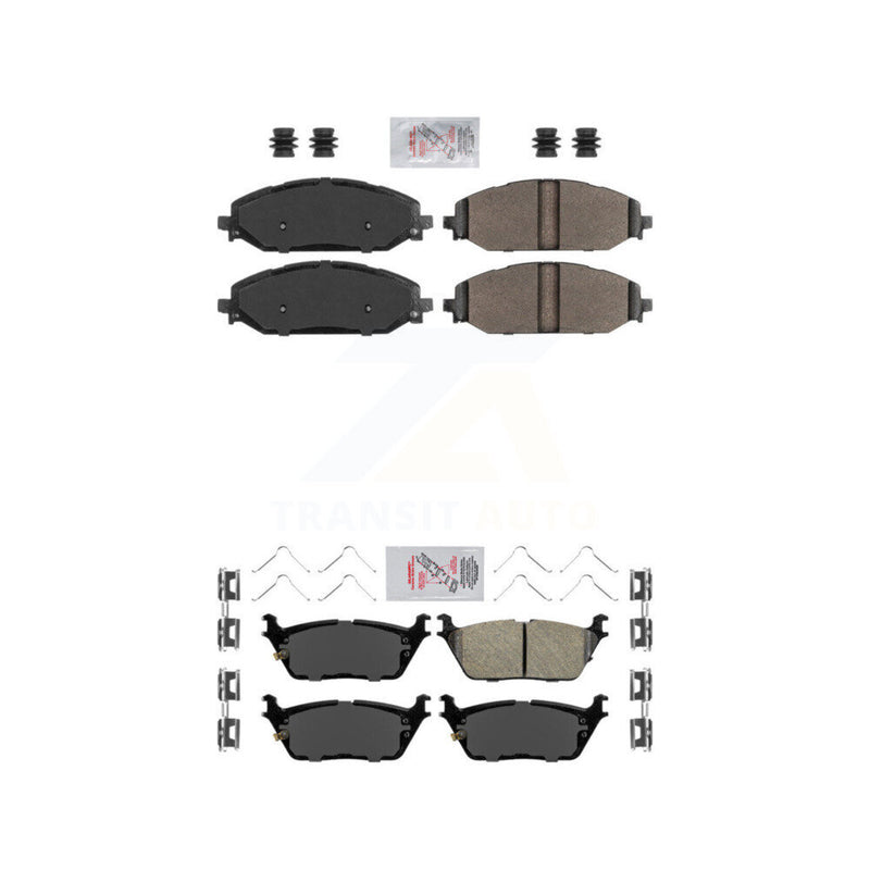 AmeriBRAKES KNF-101343 Disc Brake Pad for 2019-2024 Jeep Grand Wagoneer L, Jeep Wagoneer L and More - Front and Rear