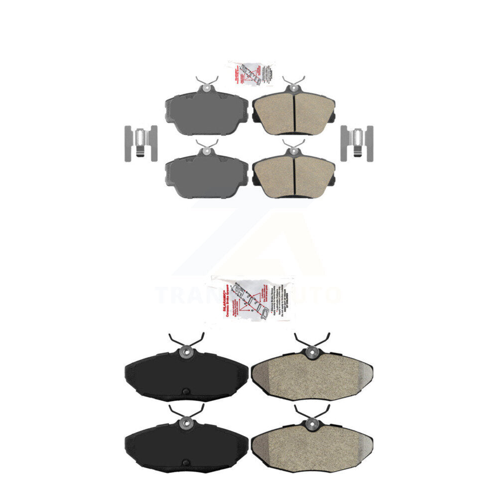 AmeriBRAKES KNF-101344 Disc Brake Pad for 1993-1998 Mercury Cougar, Ford Thunderbird, Lincoln Mark VIII - Front and Rear