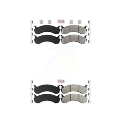 AmeriBRAKES KNF-101350 Disc Brake Pad for 1998-2022 Ford F-59 Commercial Stripped Chassis, IC Corporation BE School Bus and More - Front and Rear