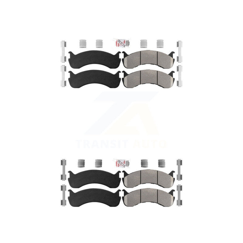AmeriBRAKES KNF-101351 Disc Brake Pad for 1998-2022 Ford F-59 Commercial Stripped Chassis, IC Corporation BE School Bus and More - Front and Rear