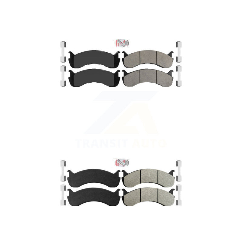 AmeriBRAKES KNF-101352 Disc Brake Pad for 1998-2022 Ford F-59 Commercial Stripped Chassis, IC Corporation BE School Bus and More - Front and Rear