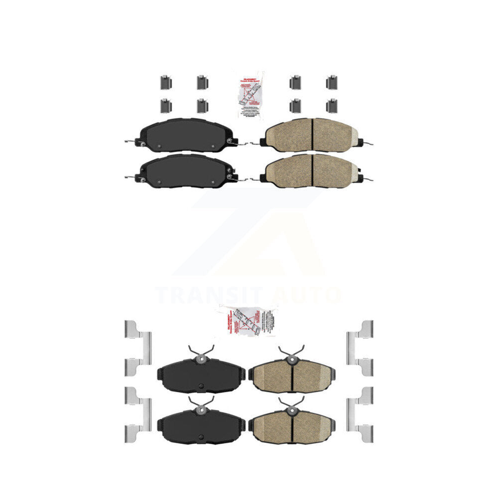AmeriBRAKES KNF-101356 Disc Brake Pad for 2005-2010 Ford Mustang, Avanti Avanti - Front and Rear