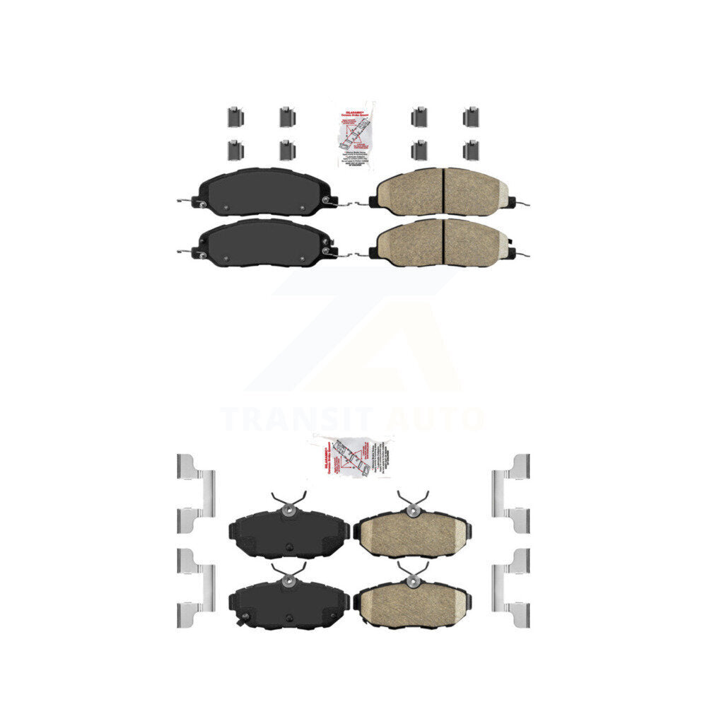AmeriBRAKES KNF-101357 Disc Brake Pad for 2011-2014 Ford Mustang - Front and Rear