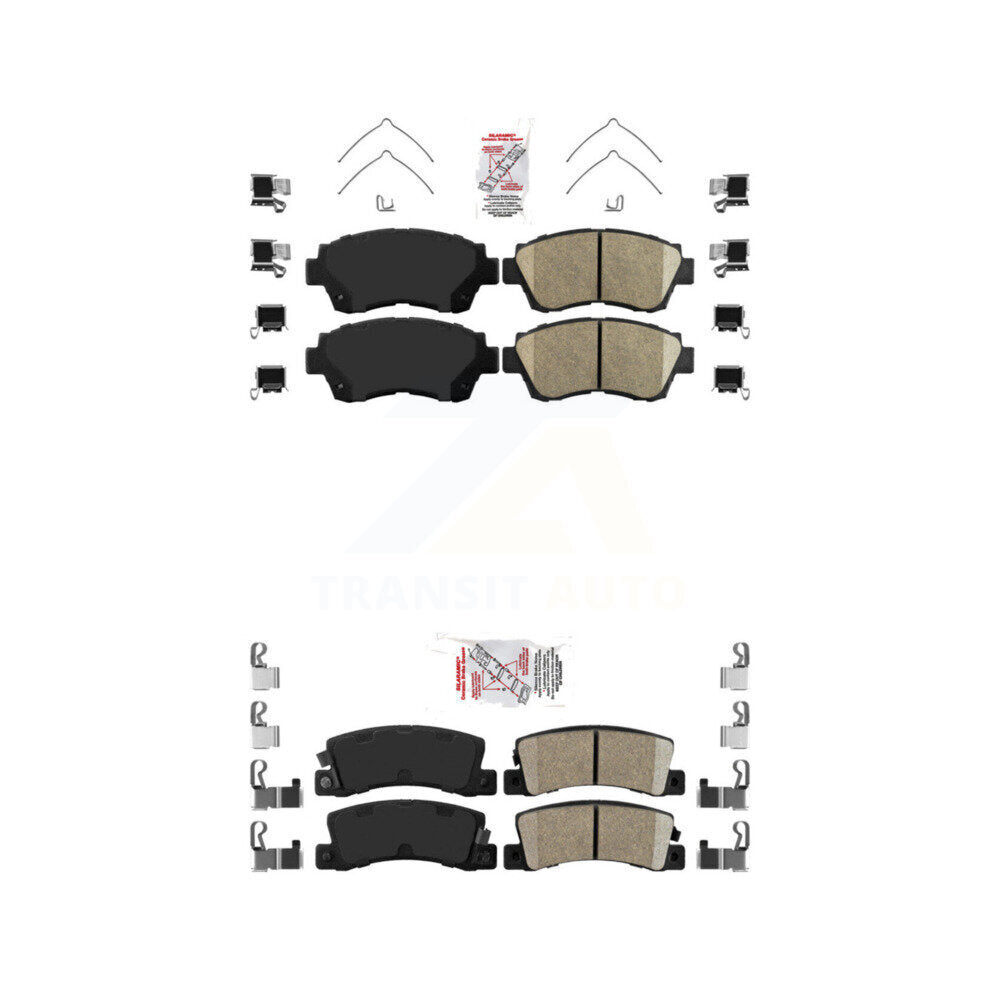 AmeriBRAKES KNF-101361 Disc Brake Pad for 1992-1999 Toyota Celica, Toyota Camry, Lexus ES300 - Front and Rear
