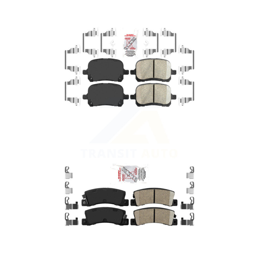 AmeriBRAKES KNF-101362 Disc Brake Pad for 1997-2001 Toyota Solara, Lexus ES300 and More - Front and Rear