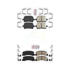 AmeriBRAKES KNF-101362 Disc Brake Pad for 1997-2001 Toyota Solara, Lexus ES300 and More - Front and Rear