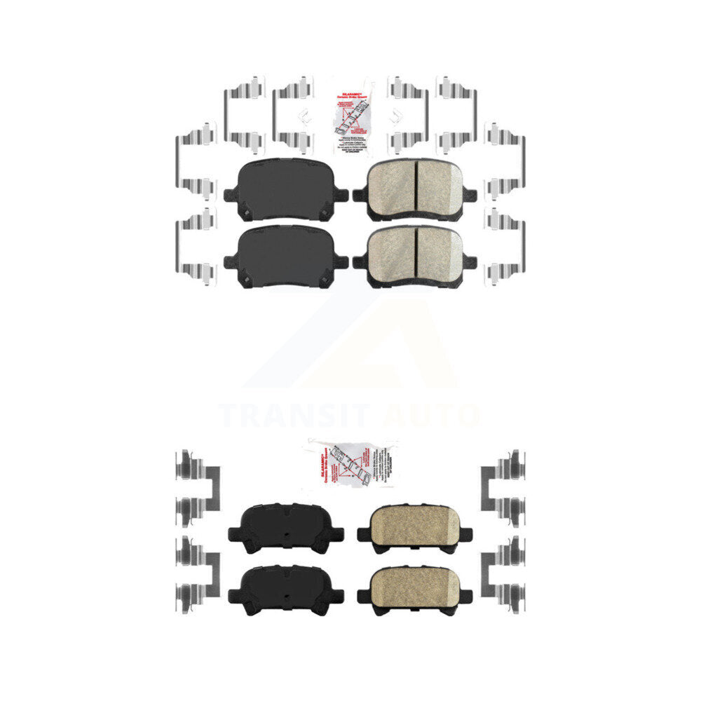 AmeriBRAKES KNF-101363 Disc Brake Pad for 1999-2004 Toyota Solara, Toyota Avalon, Toyota Camry - Front and Rear