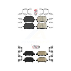 AmeriBRAKES KNF-101363 Disc Brake Pad for 1999-2004 Toyota Solara, Toyota Avalon, Toyota Camry - Front and Rear