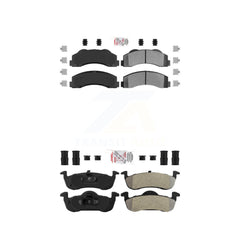 AmeriBRAKES KNF-101366 Disc Brake Pad for 2010-2017 Ford Expedition, Lincoln Navigator - Front and Rear