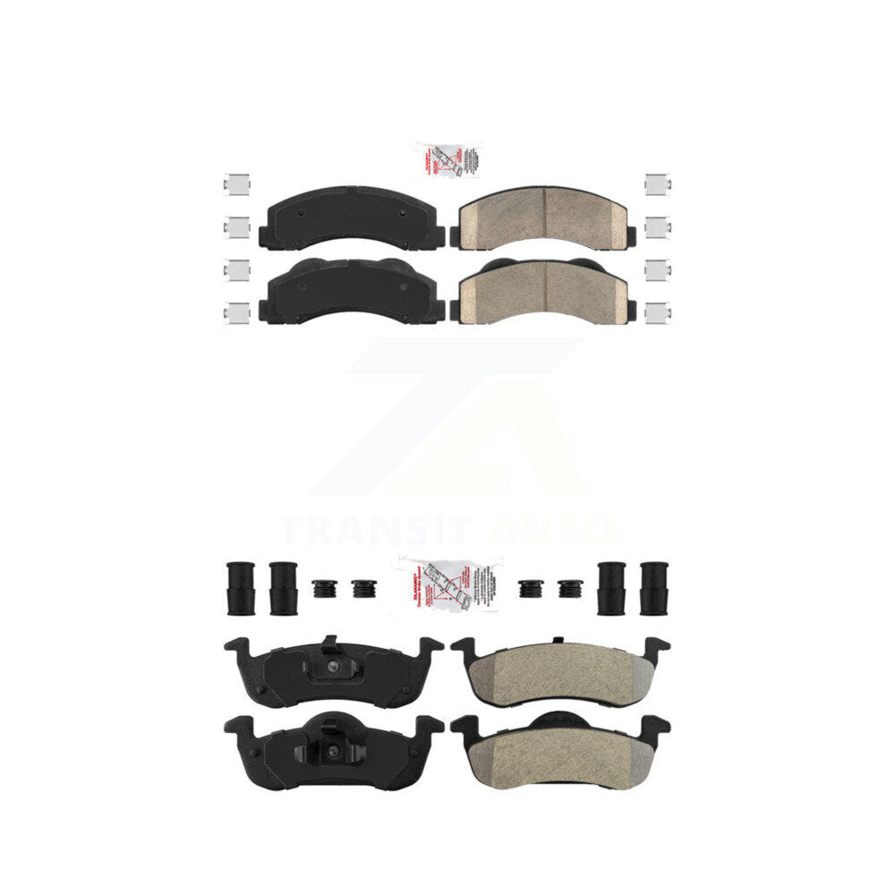 AmeriBRAKES KNF-101367 Disc Brake Pad for 2010-2017 Ford Expedition, Lincoln Navigator - Front and Rear
