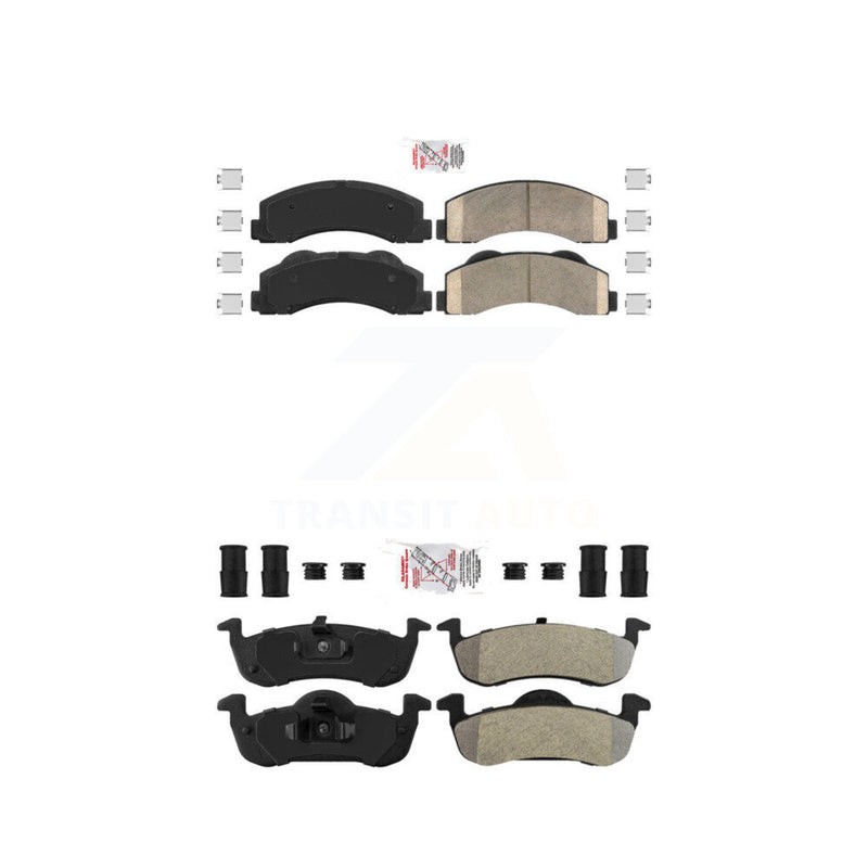 AmeriBRAKES KNF-101367 Disc Brake Pad for 2010-2017 Ford Expedition, Lincoln Navigator - Front and Rear