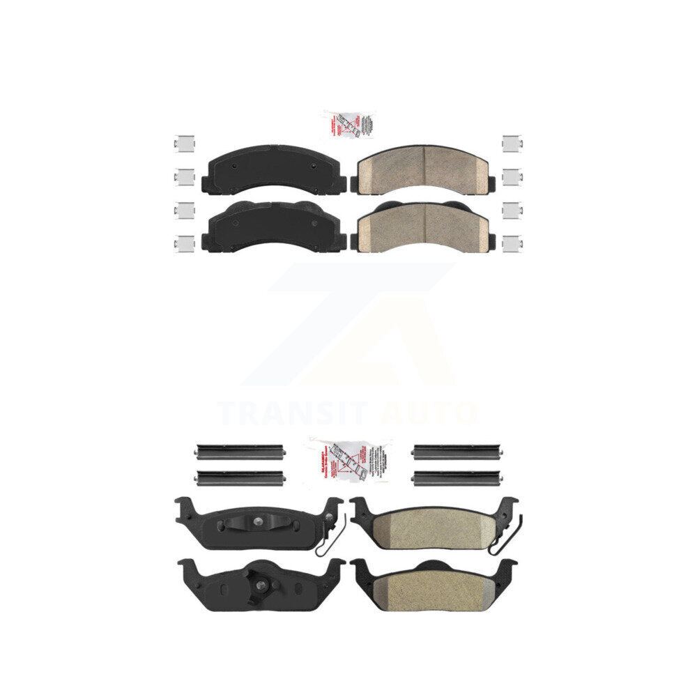 AmeriBRAKES KNF-101369 Disc Brake Pad for 2010-2011 Ford F-150 - Front and Rear