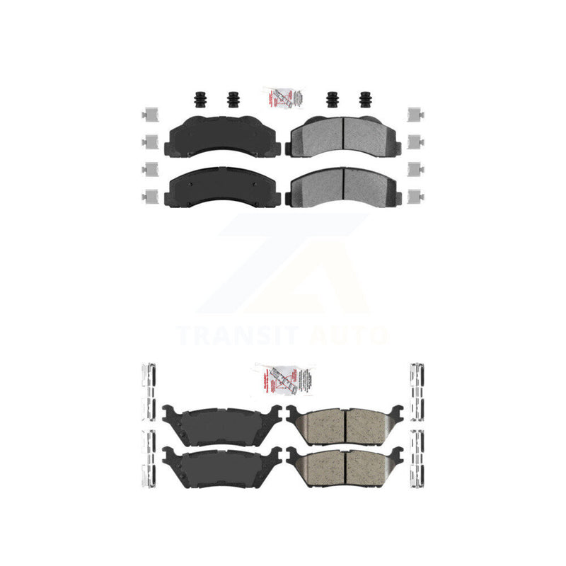AmeriBRAKES KNF-101370 Disc Brake Pad for 2015-2017 Ford F-150 - Front and Rear