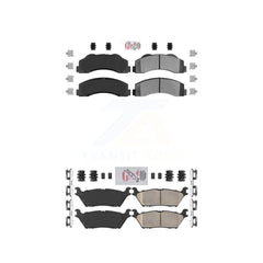 AmeriBRAKES KNF-101371 Disc Brake Pad for 2015-2017 Ford F-150 - Front and Rear