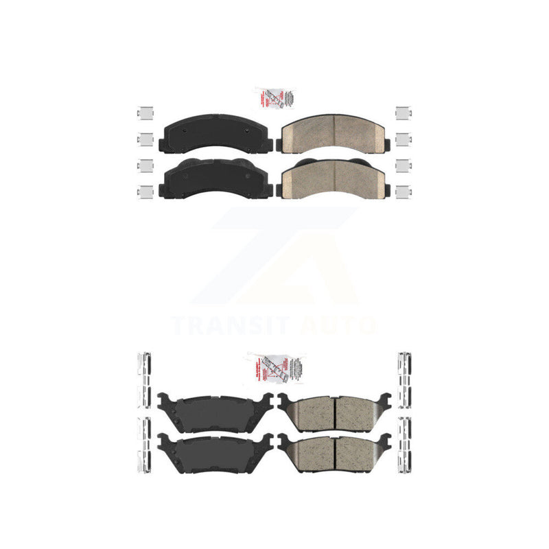 AmeriBRAKES KNF-101372 Disc Brake Pad for 2015-2017 Ford F-150 - Front and Rear