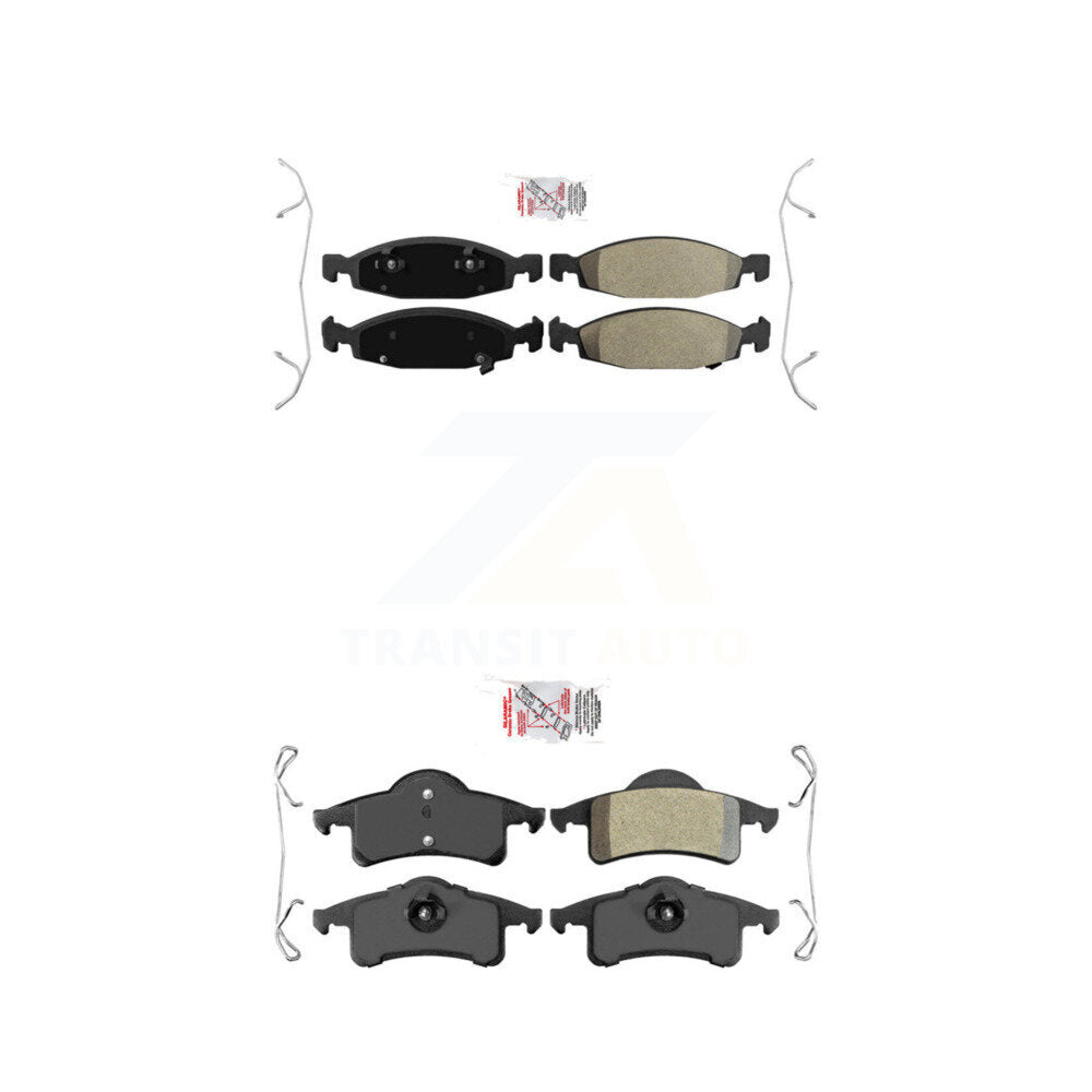 AmeriBRAKES KNF-101381 Disc Brake Pad for 1999-2002 Jeep Grand Cherokee - Front and Rear