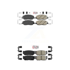 AmeriBRAKES KNF-101394 Disc Brake Pad for 2006-2007 Hyundai Entourage, Kia Sedona - Front and Rear