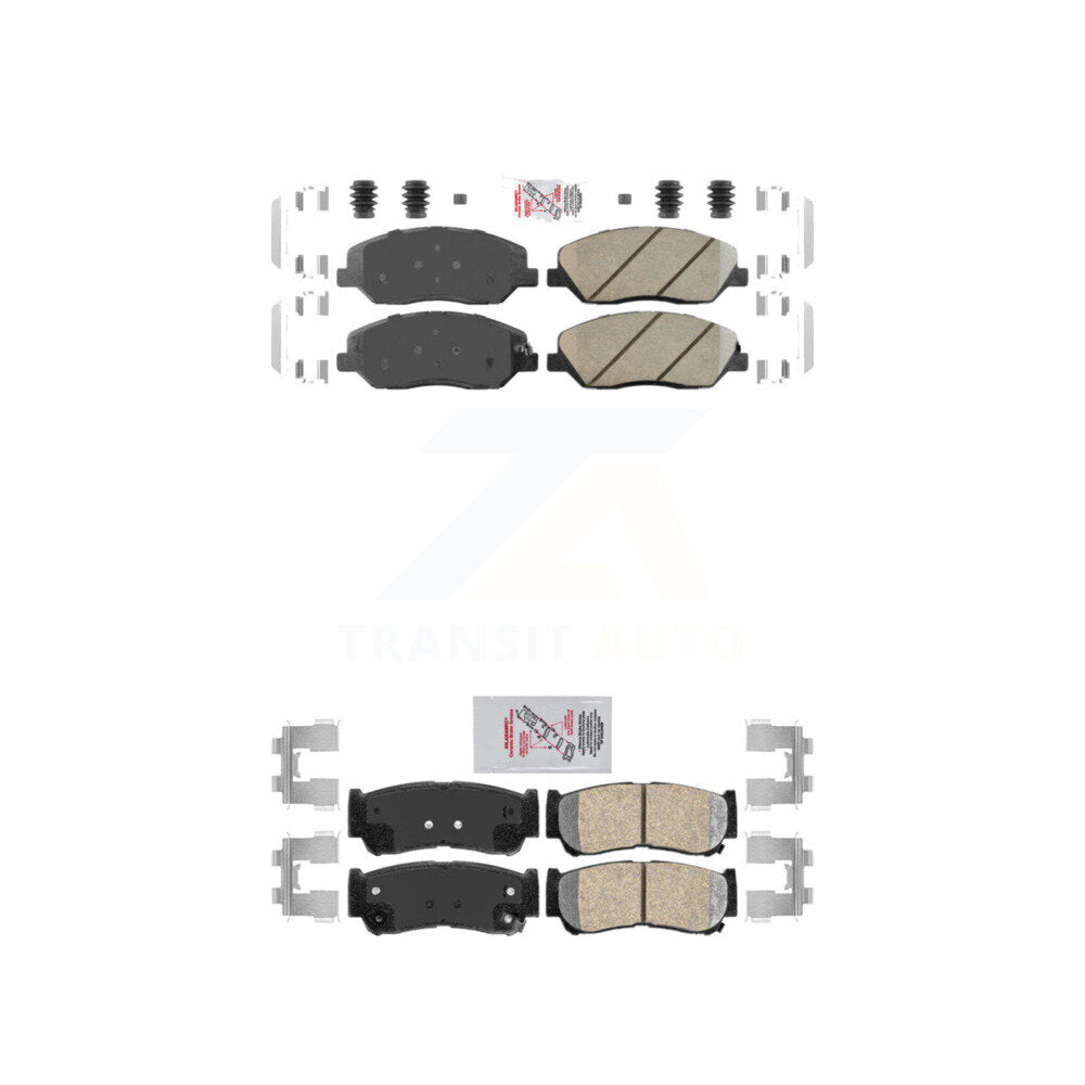 AmeriBRAKES KNF-101396 Disc Brake Pad for 2007-2009 Hyundai Santa Fe - Front and Rear