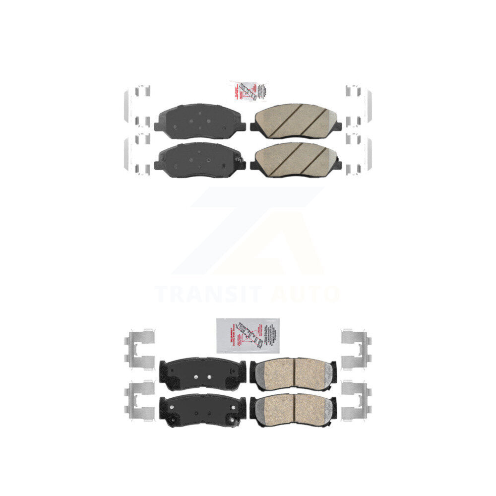 AmeriBRAKES KNF-101397 Disc Brake Pad for 2007-2009 Hyundai Santa Fe - Front and Rear