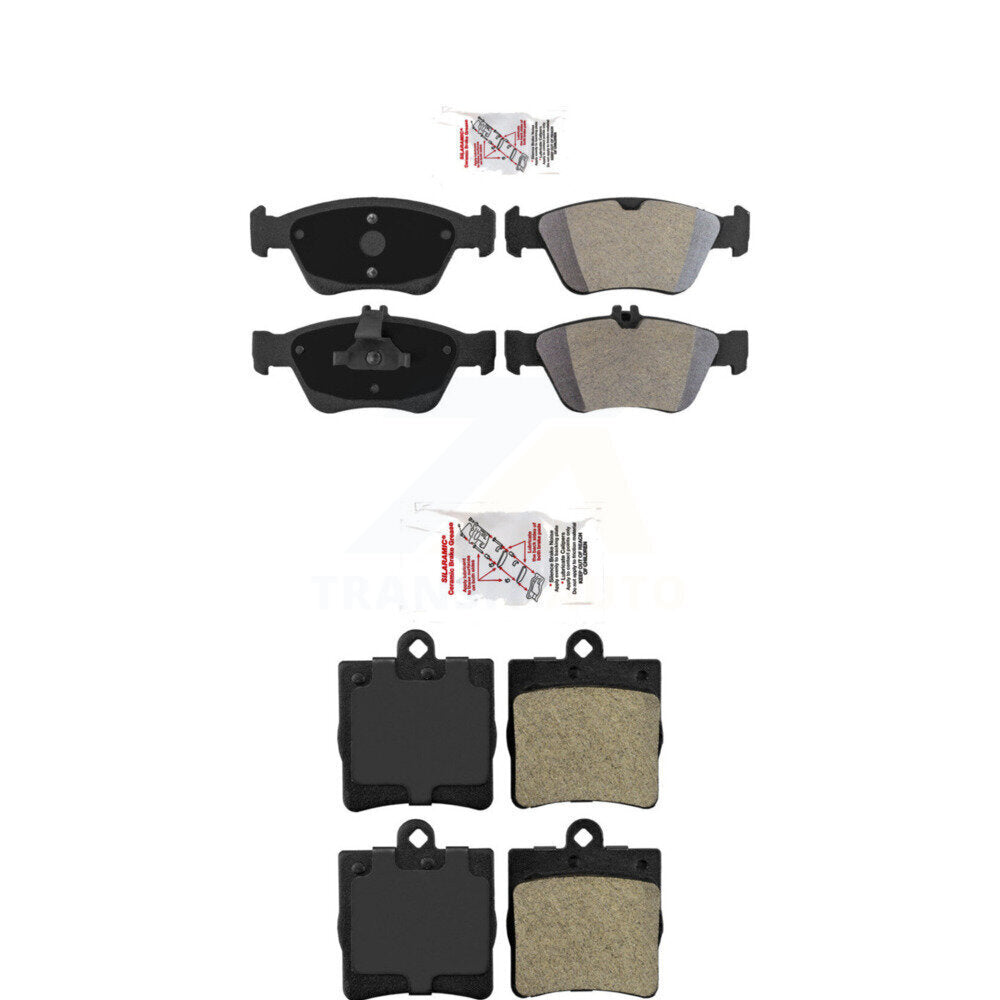 AmeriBRAKES KNF-101400 Disc Brake Pad for 1996-2004 Mercedes-Benz SLK230, Mercedes-Benz SLK320 and More - Front and Rear