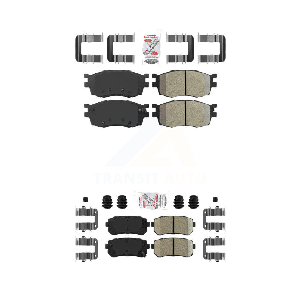 AmeriBRAKES KNF-101402 Disc Brake Pad for 2006-2011 Hyundai Accent, Kia Rio, Kia Rio5 - Front and Rear