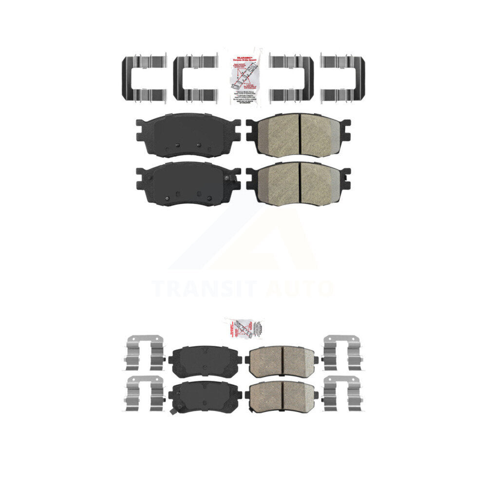 AmeriBRAKES KNF-101403 Disc Brake Pad for 2006-2011 Hyundai Accent, Kia Rio, Kia Rio5 - Front and Rear