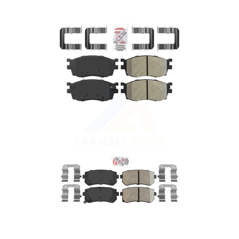 AmeriBRAKES KNF-101403 Disc Brake Pad for 2006-2011 Hyundai Accent, Kia Rio, Kia Rio5 - Front and Rear