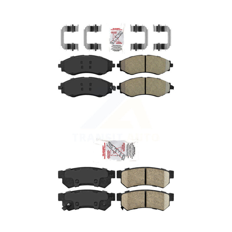 AmeriBRAKES KNF-101404 Disc Brake Pad for 2014-2016 Chevrolet Spark, Chevrolet Spark EV - Front and Rear