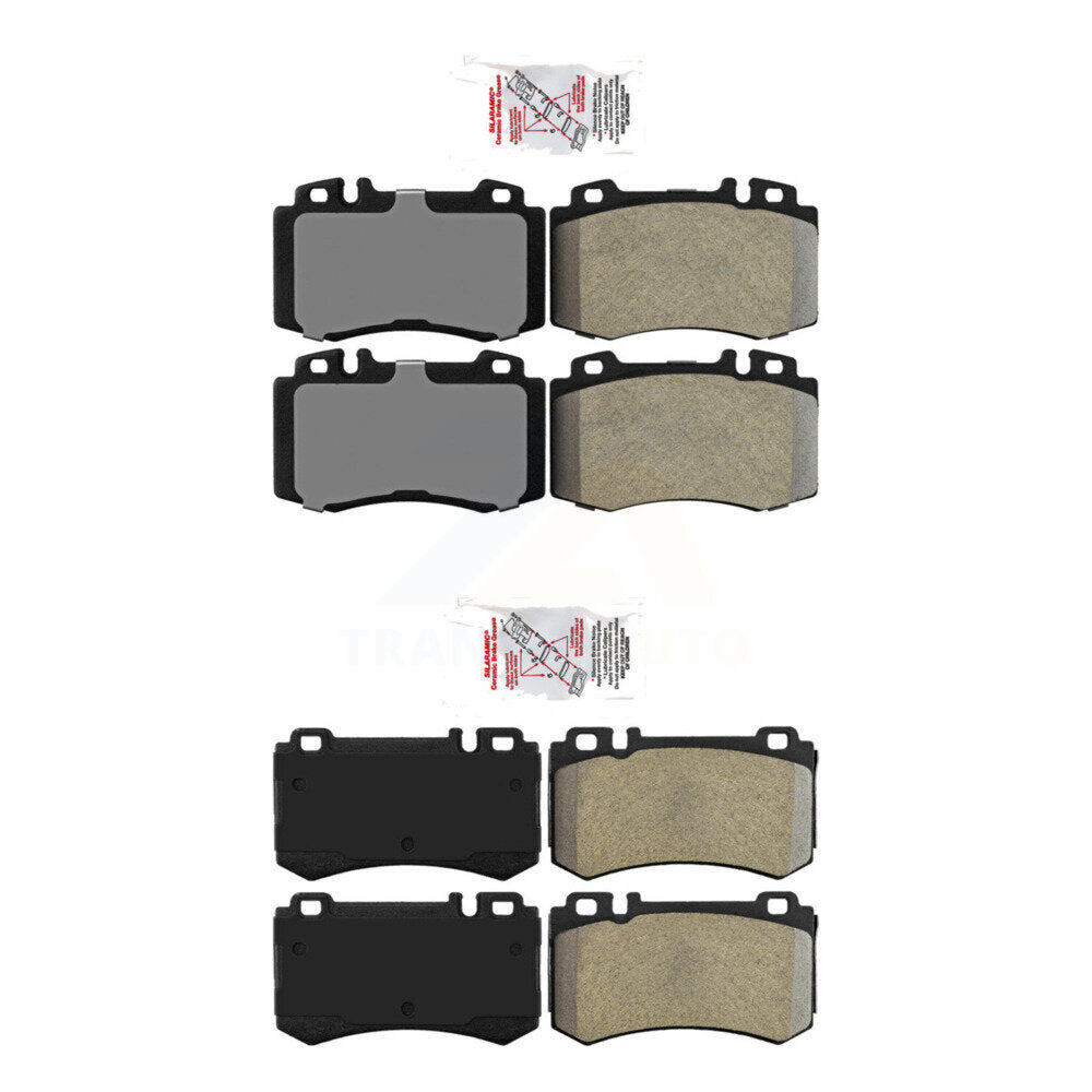 AmeriBRAKES KNF-101406 Disc Brake Pad for 2003-2006 Mercedes-Benz SLK55 AMG, Mercedes-Benz S600 and More - Front and Rear