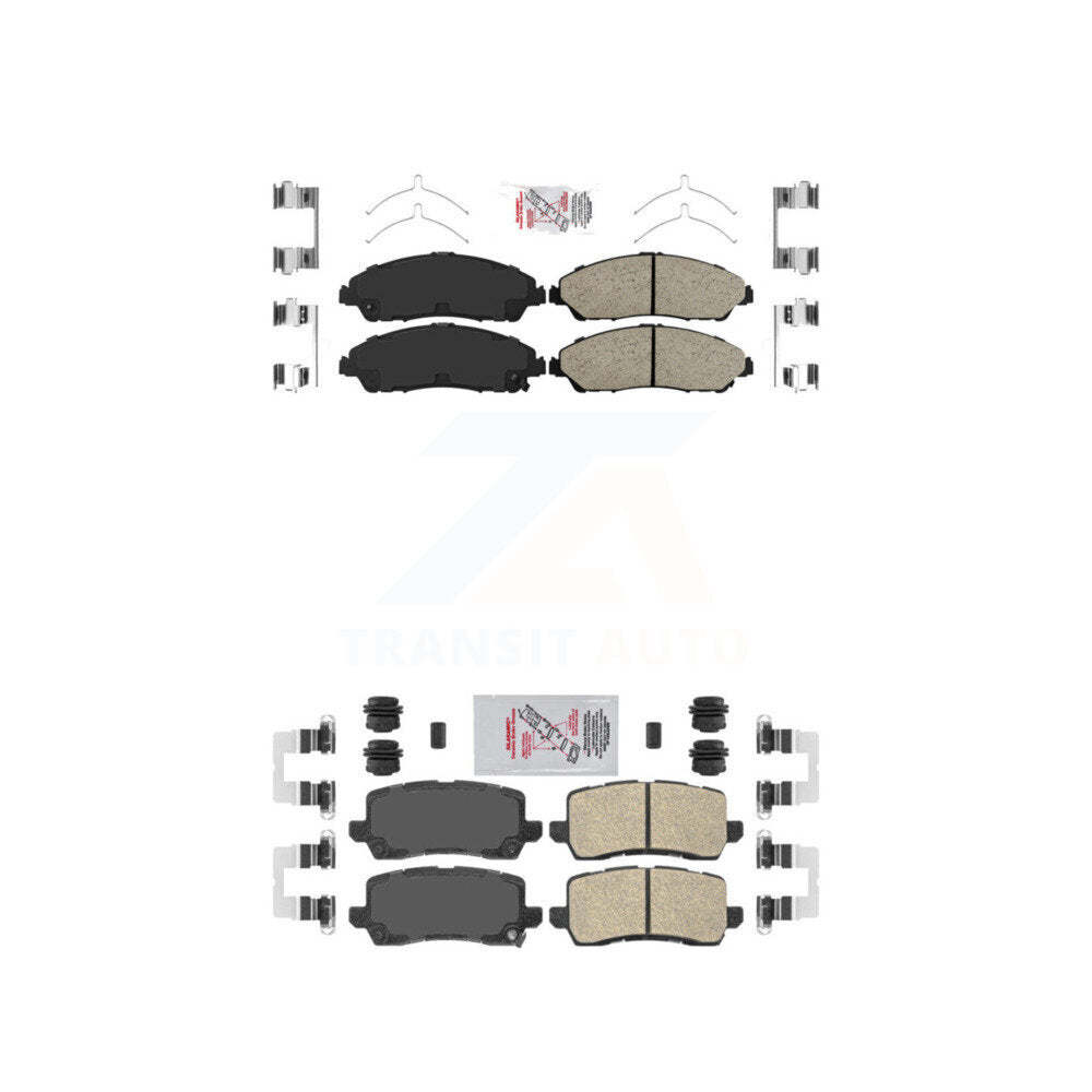 AmeriBRAKES KNF-101411 Disc Brake Pad for 2017-2020 Acura MDX - Front and Rear