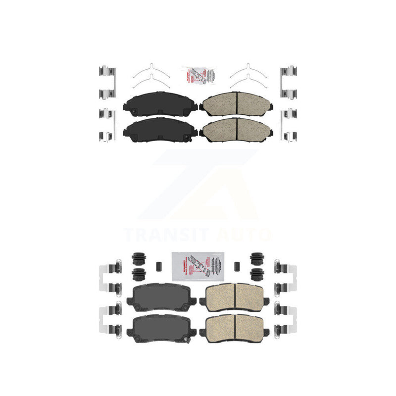 AmeriBRAKES KNF-101411 Disc Brake Pad for 2017-2020 Acura MDX - Front and Rear