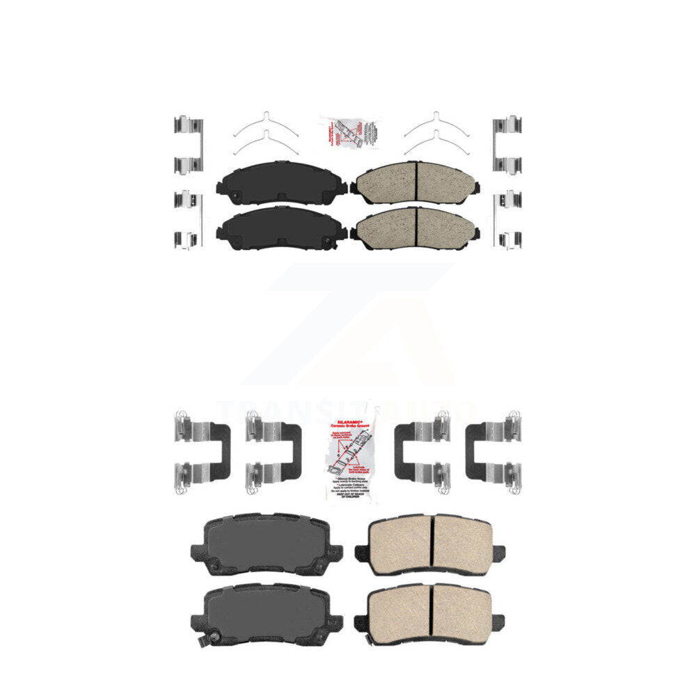 AmeriBRAKES KNF-101412 Disc Brake Pad for 2017-2020 Acura MDX - Front and Rear