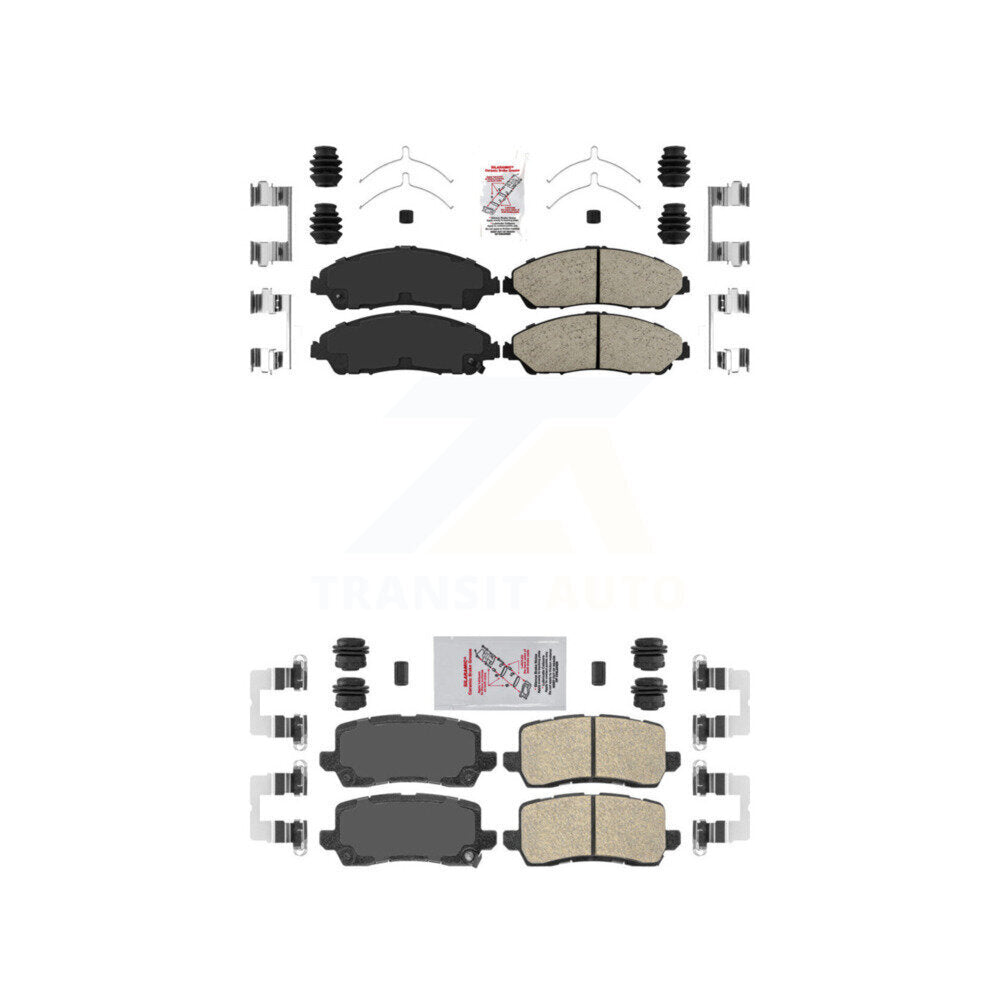 AmeriBRAKES KNF-101413 Disc Brake Pad for 2017-2020 Acura MDX - Front and Rear