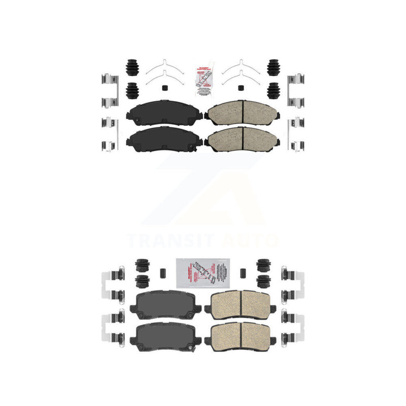 AmeriBRAKES KNF-101413 Disc Brake Pad for 2017-2020 Acura MDX - Front and Rear