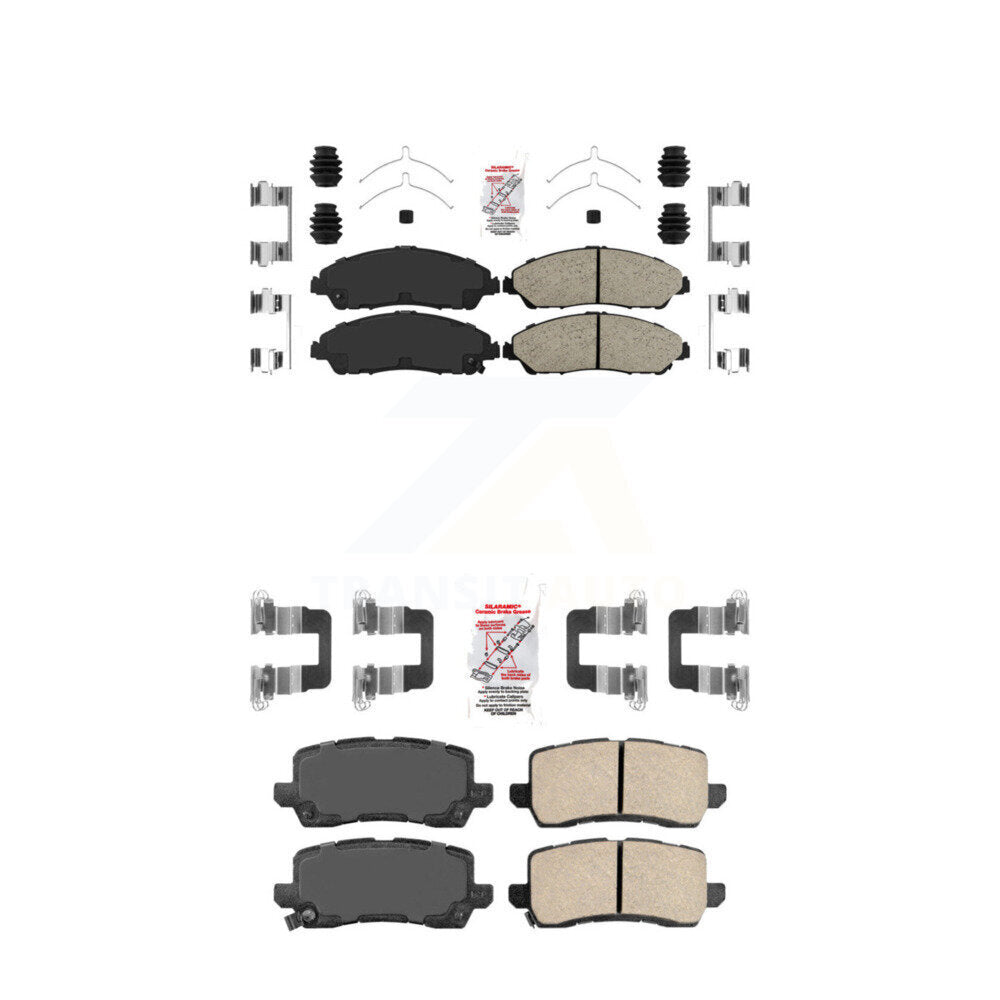 AmeriBRAKES KNF-101414 Disc Brake Pad for 2017-2020 Acura MDX - Front and Rear