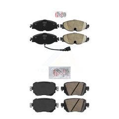 AmeriBRAKES KNF-101417 Disc Brake Pad for 2015-2022 Volkswagen Golf, Volkswagen Passat and More - Front and Rear
