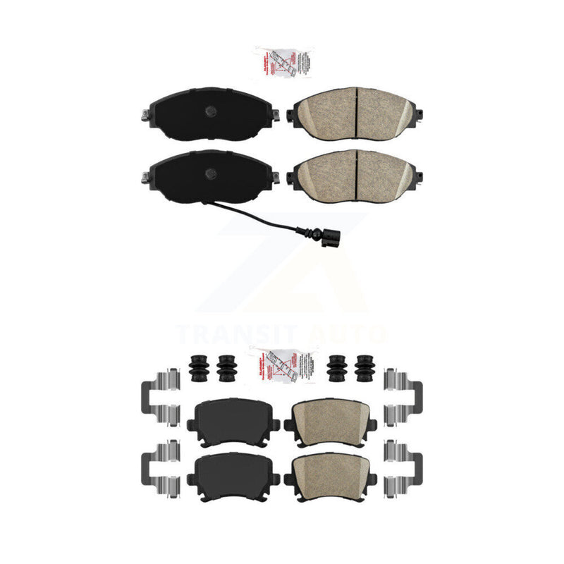 AmeriBRAKES KNF-101418 Disc Brake Pad for 2012-2021 Volkswagen GTI, Volkswagen CC - Front and Rear