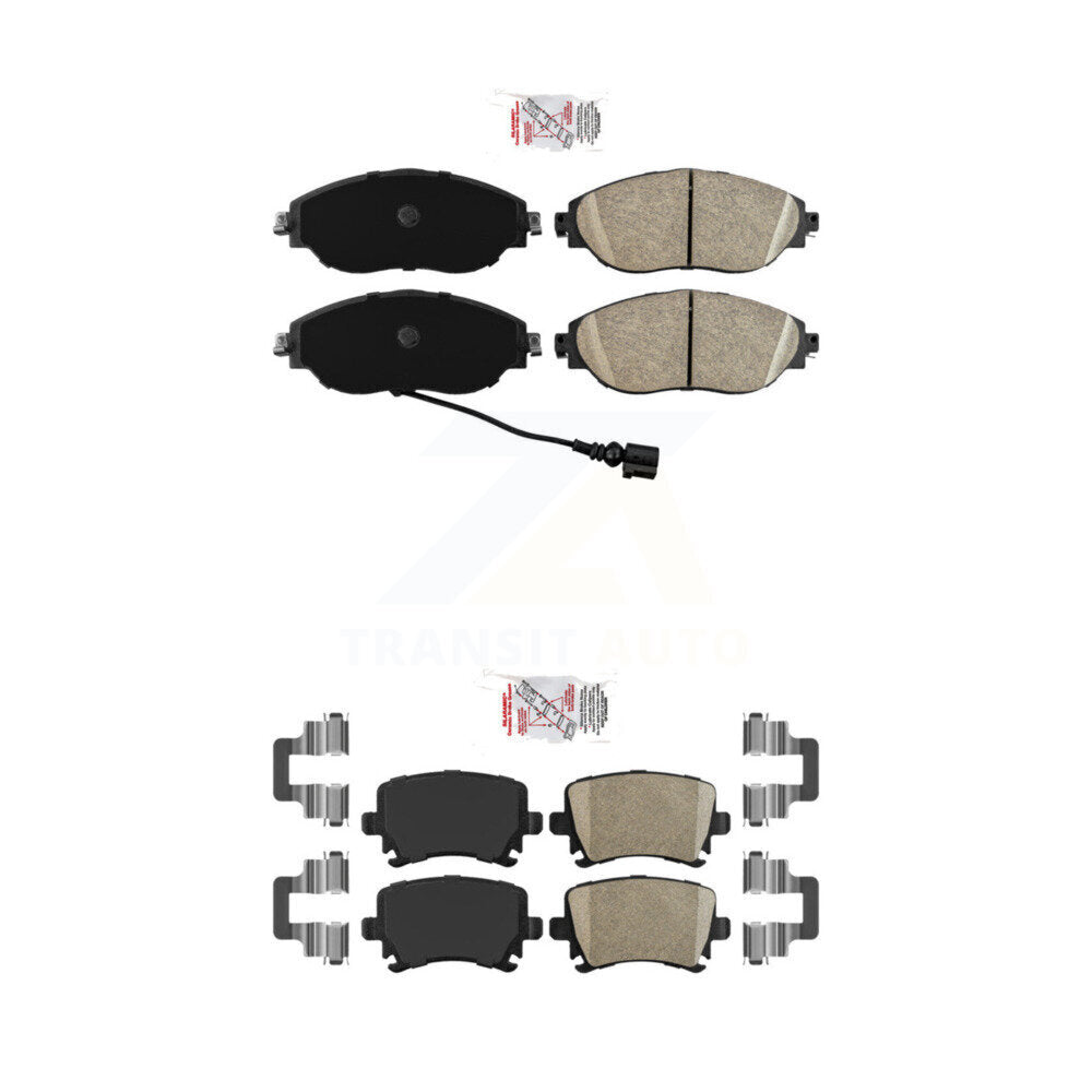 AmeriBRAKES KNF-101419 Disc Brake Pad for 2012-2021 Volkswagen GTI, Volkswagen CC - Front and Rear